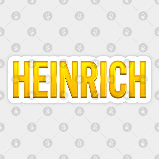 Heinrich Name Sticker by xesed